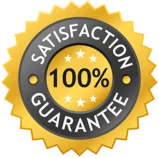 100 percent customer satisfaction badge